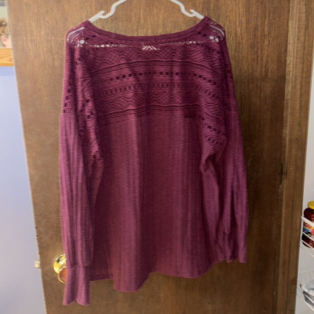 Women’s Top Size 2X Maurice’s Tunic Crochet Plus Size Shirt Women's
